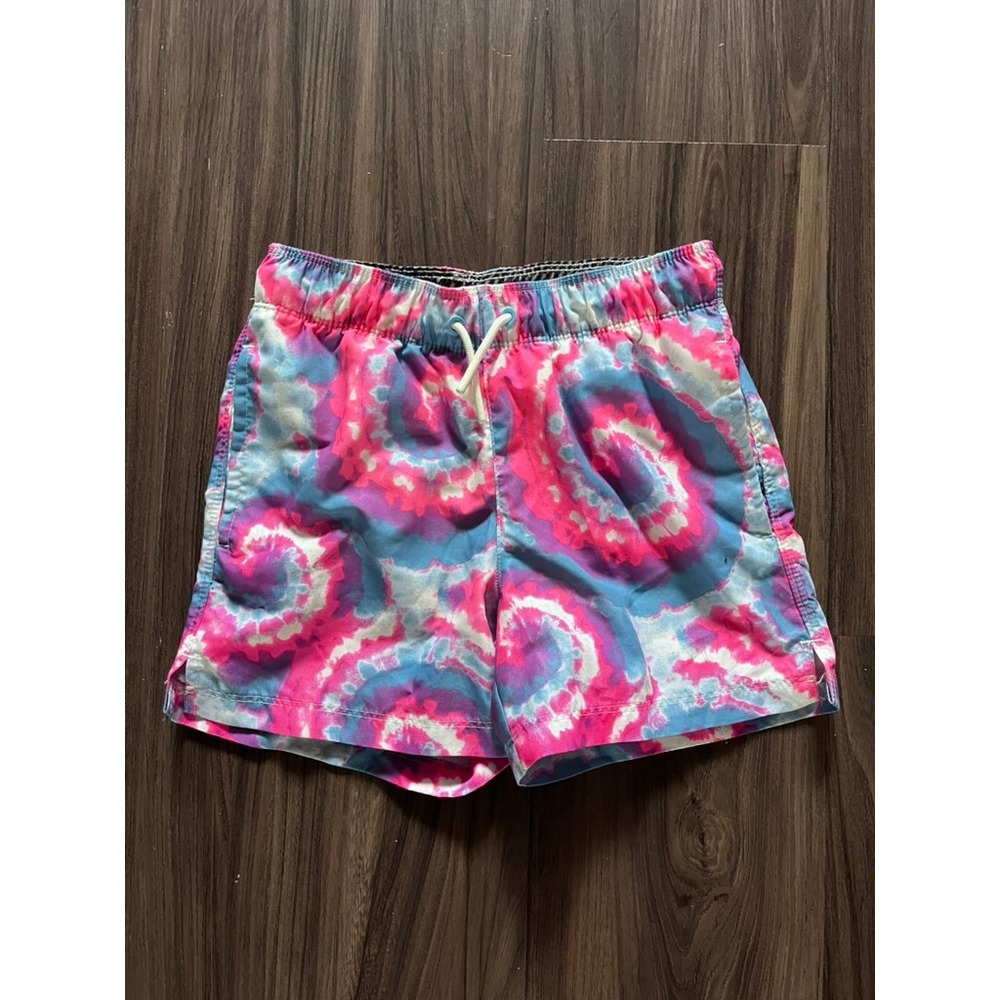 Art Class Swim Trunks Tie Dye Pink Tropical Print Swim size small 6-7 lot of 2 - Picture 2 of 12